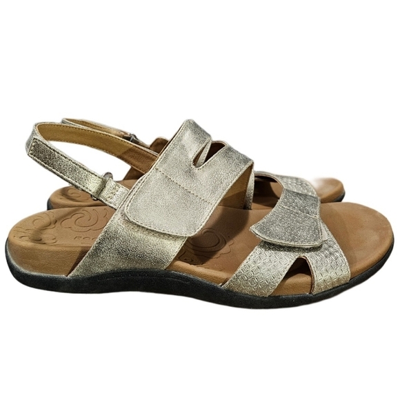 Rockport Women's Ridge Asymmetrical Metallic Sandals - Picture 4 of 8